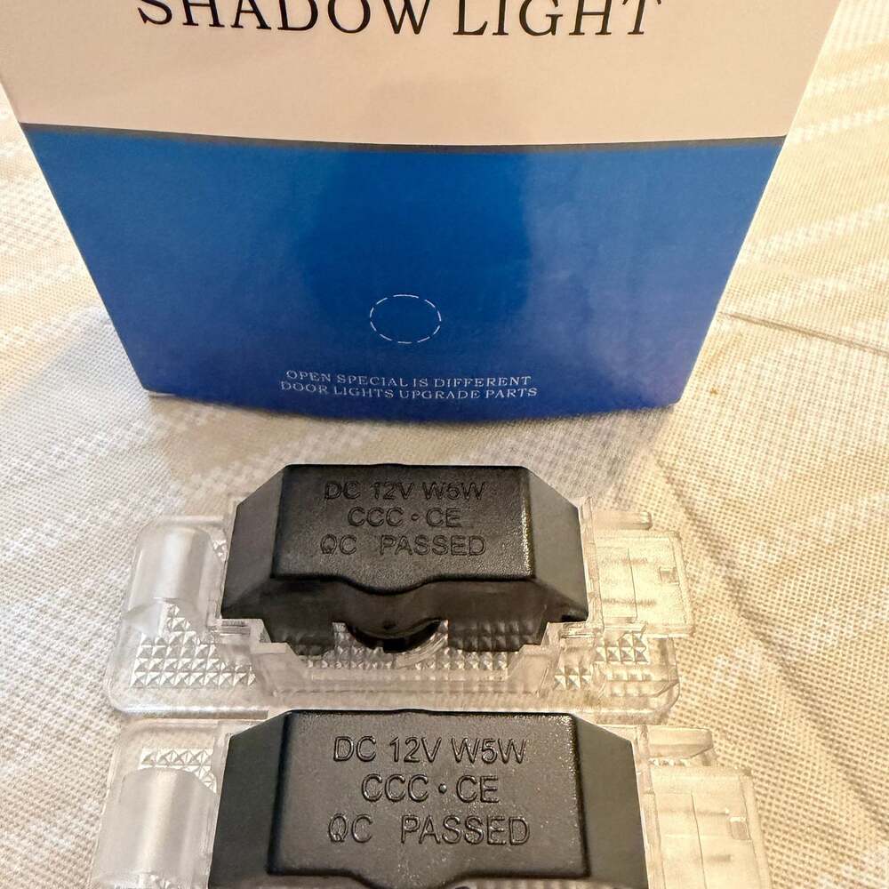 Pair of LED Door Welcome Ghost Shadow Projector Lights - 12V Car Upgrade Parts